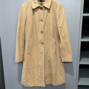 Banana Republic Women’s Tan Wool Blend Trench Coat Size M